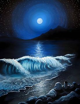 Moonlit Dip by Yoga Pranata