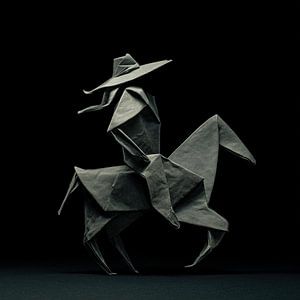 Origami cowboy
