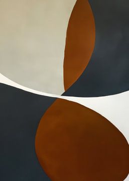 Moderne vormen en lijnen abstract van Studio Allee