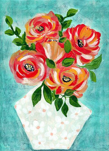 Modern bloemenboeket