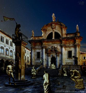 Nacht, speciale gasten op de 600e verjaardag van Orlando in Dubrovnik.