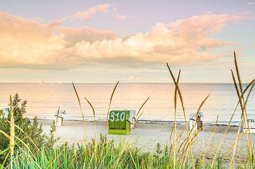 Golden hour in the Baltic resort Sierksdorf by Ursula Reins