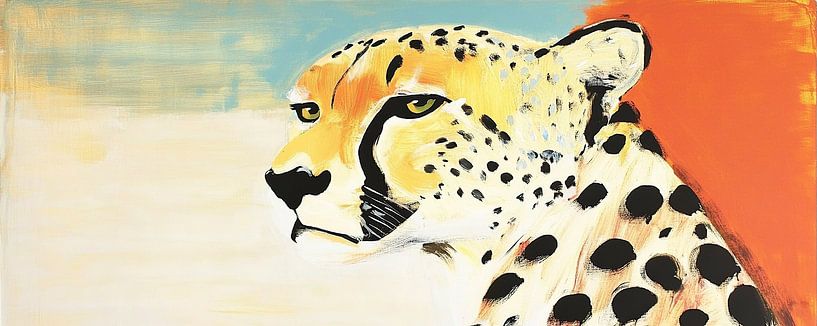 Strong Cheetah With Spots by Modern Collection