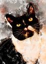 kat 15 dieren kunst #cat #cats #kitten # van JBJart Justyna Jaszke thumbnail