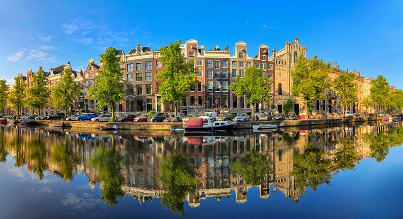 Keizersgracht reflectie panorama by Dennis van de Water
