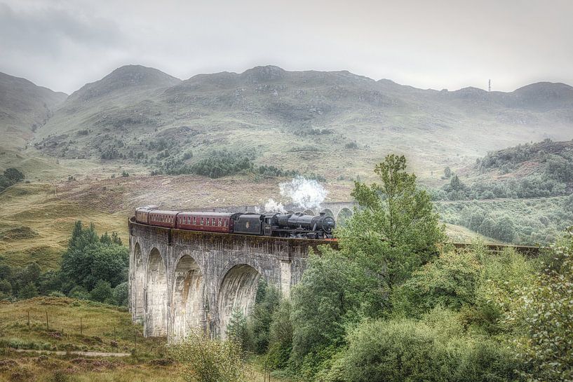 Harry Potter trein - Glenfinnan - Schotland van Mart Houtman