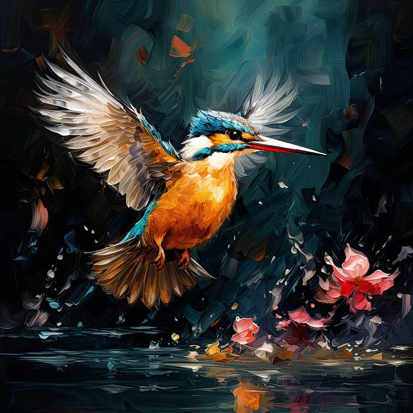 Peindre des martins-pêcheurs par Peintures accrocheuses