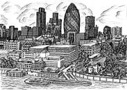 Skyline van Londen van Lonneke Kolkman thumbnail