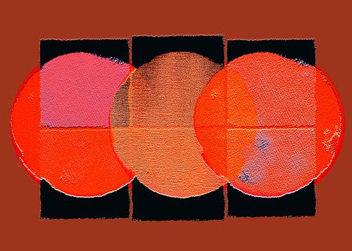 Scandinavisch Natuur Minimalisme Rood Bruin