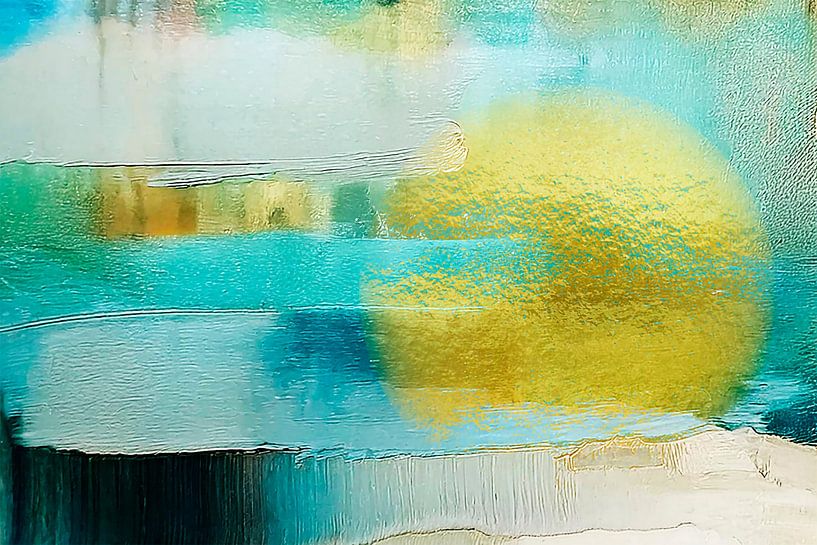 Modern Abstract:  Zon achter de wolken van Studio Pieternel