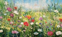 Lente in het veld