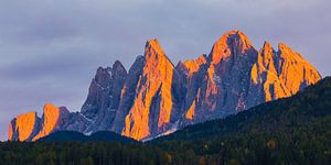 Sonnenuntergang in den Dolomiten, Italien