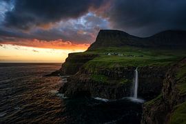 Gasadalur Sonnenuntergang