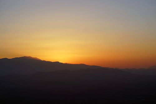 Zonsondergang Lassithi plateau, Kreta