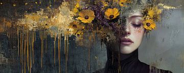 Gele Bloemen van Kunst Kriebels
