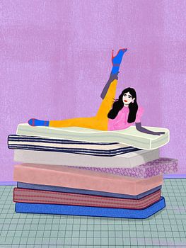 Heben Sie Ihr Bein hoch zum Kopf