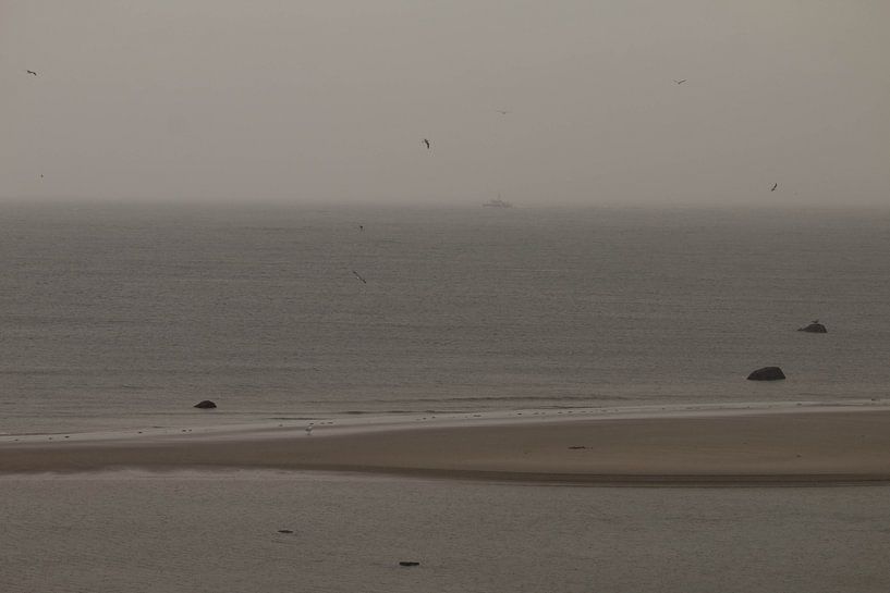 Pluie sur la mer par Bengt Schrum