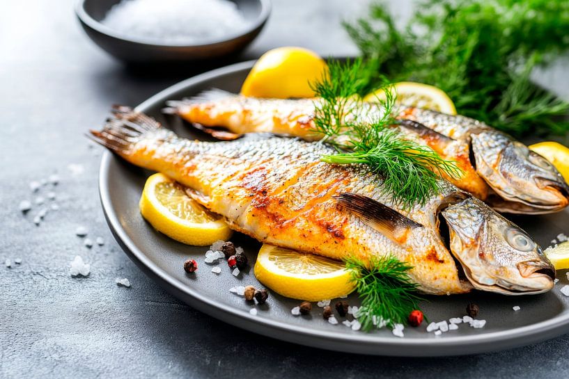 Gegrillter Fisch von Poster Art Shop
