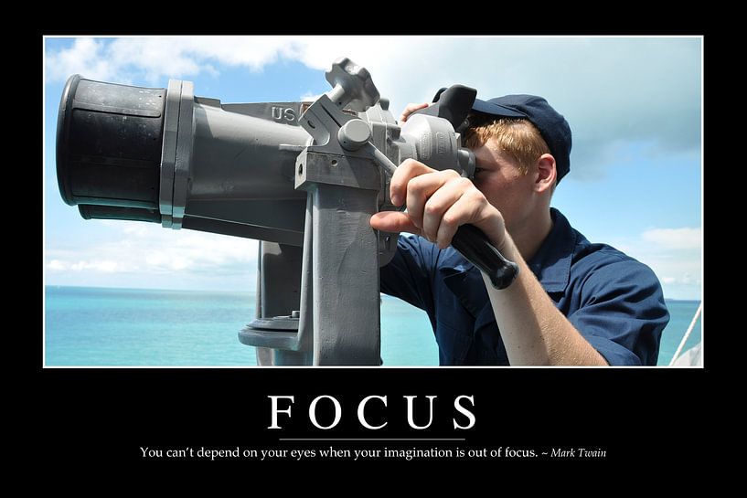 STK107110M-Focus: Inspirierendes Zitat und Motivationsposter von Stocktrek Images