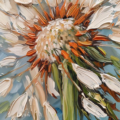 Close up van een paardenbloem