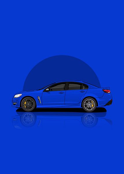 Art Car chevrolet ss blue par D.Crativeart