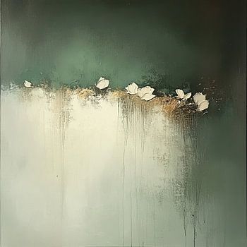 Abstrait - Pétales blancs - Automne