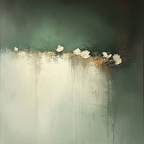 Abstrait - Pétales blancs - Automne