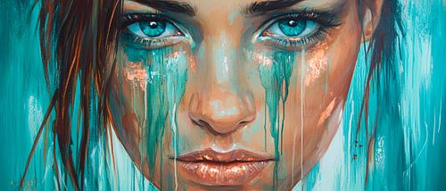 Emotionele intensiteit in blauwgroen