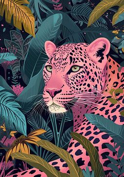 Pink Leopard van Liv Jongman