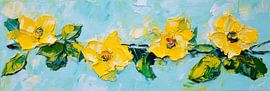 Summery yellow blossom splendour by Poster Art Shop