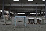 Foto van de verlaten markthallen in Meppel. van Therese Brals thumbnail
