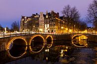 Keizersgracht Amsterdam am Abend von Dennis van de Water Miniaturansicht