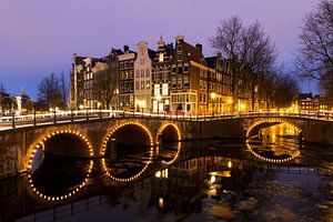 Keizersgracht Amsterdam am Abend von Dennis van de Water