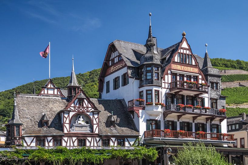 Historisches Hotel  Krone in Assmannshausen van Christian Müringer