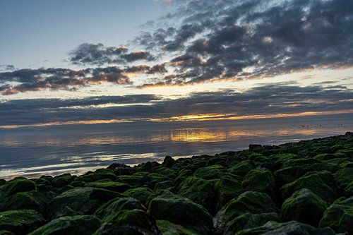 Zonsopkomst op boven de Wadden
