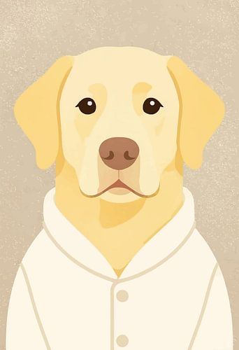 Dr. Lab: Adorable Labrador Doctor Wall Art