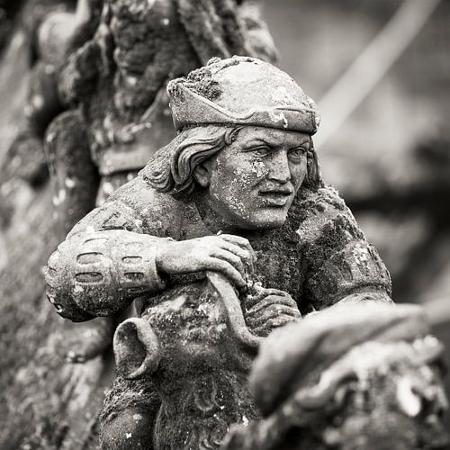 The air arch statues or spouts of St. John's Cathedral in 's-Hertogenbosch,