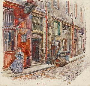 Frederic Houbron - Entrée escalier A du Marché des Enfants-Rouges, in 1908. 3ème arrondissement (19