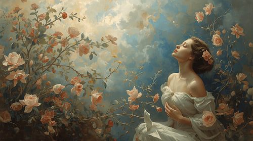 Flower dreams in the sky