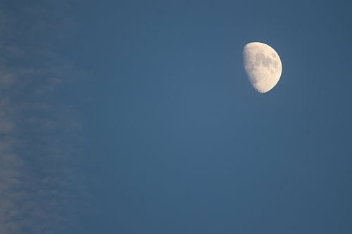 Mond am Nachmittag