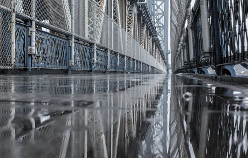 Spiegeling Manhattan Bridge (New York City)