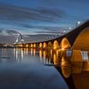 Pont de la ville De Oversteek Nijmegen à marée haute sur Moetwil en van Dijk - Fotografie