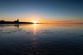 Sonnenuntergang auf dem Watt von Willemke de Bruin