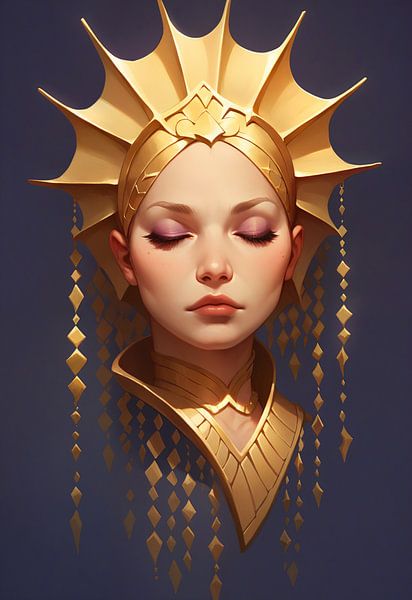 Königlicher Rest in Gold von Hilde Remerie Fotografie und digitale Kunst