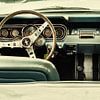 De vintage Ford Mustang van Martin Bergsma