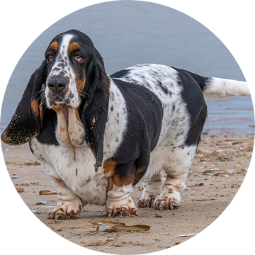 Basset hound van Peter Bartelings