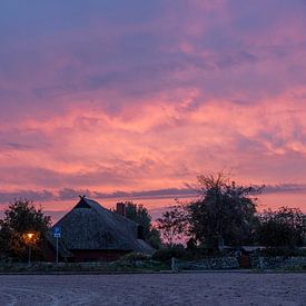 Lever de soleil à Ahrenshoop sur la mer Baltique. Fischland Zingst Darß, Mecklembourg-Poméranie occidentale sur Thilo Wagner