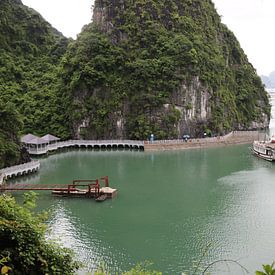 Vietnamesische Flusslandschaft von mathieu van wezel