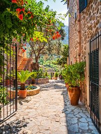 Deià dorp in Mallorca met tuin