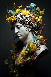 Griechische Blumenstatue von haroulita